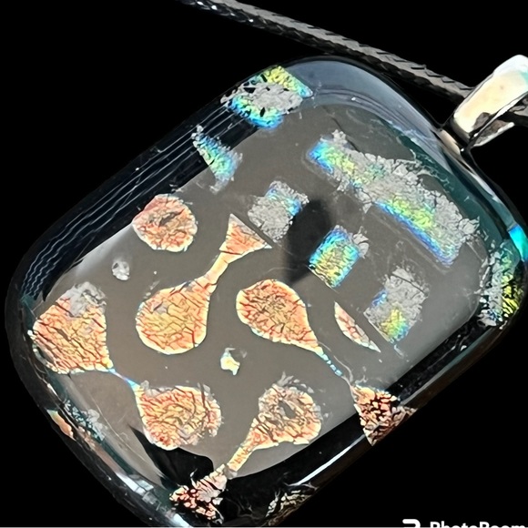 Art Glass Pendant Dichroic Glass - Picture 1 of 8